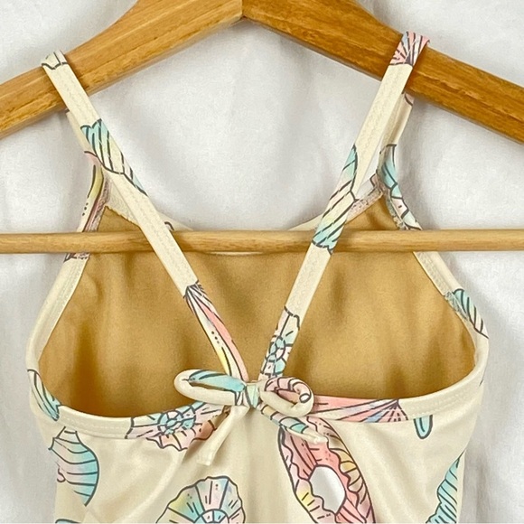 Old Navy Baby Girl Seashell Starfish Print One Piece Swimsuit Size 18-24 Months - Picture 11 of 16